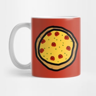 Pumpkin Pie Pizza for Halloween Mug